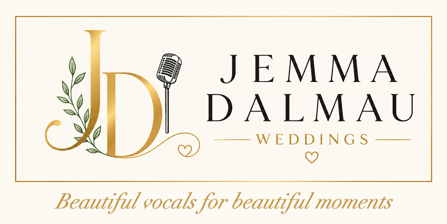 Business logo with Beautiful vocals for beautiful moments text